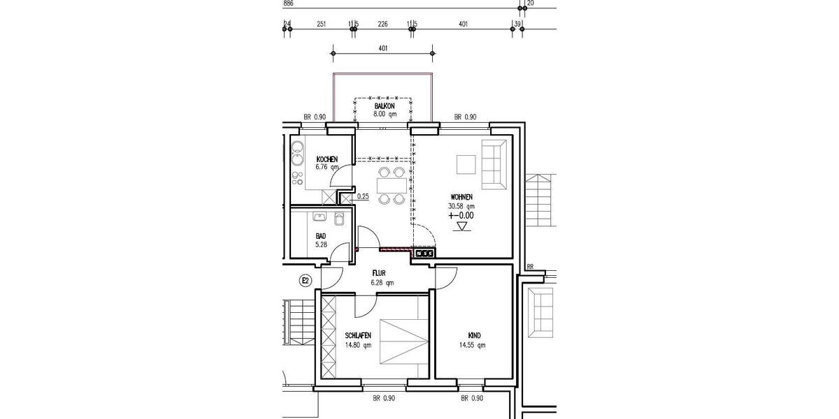 Hochparterre Mettmann - 3 Zimmer, 83 m&sup2;, 910&euro; | Angebot:26381636