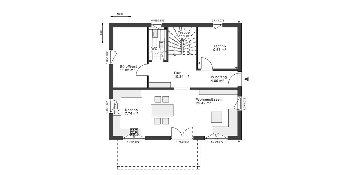Einfamilienhaus Sprockhövel Gennebreck - 4 Zimmer, 149 m&sup2;, 499.999&euro; | Angebot:26155520