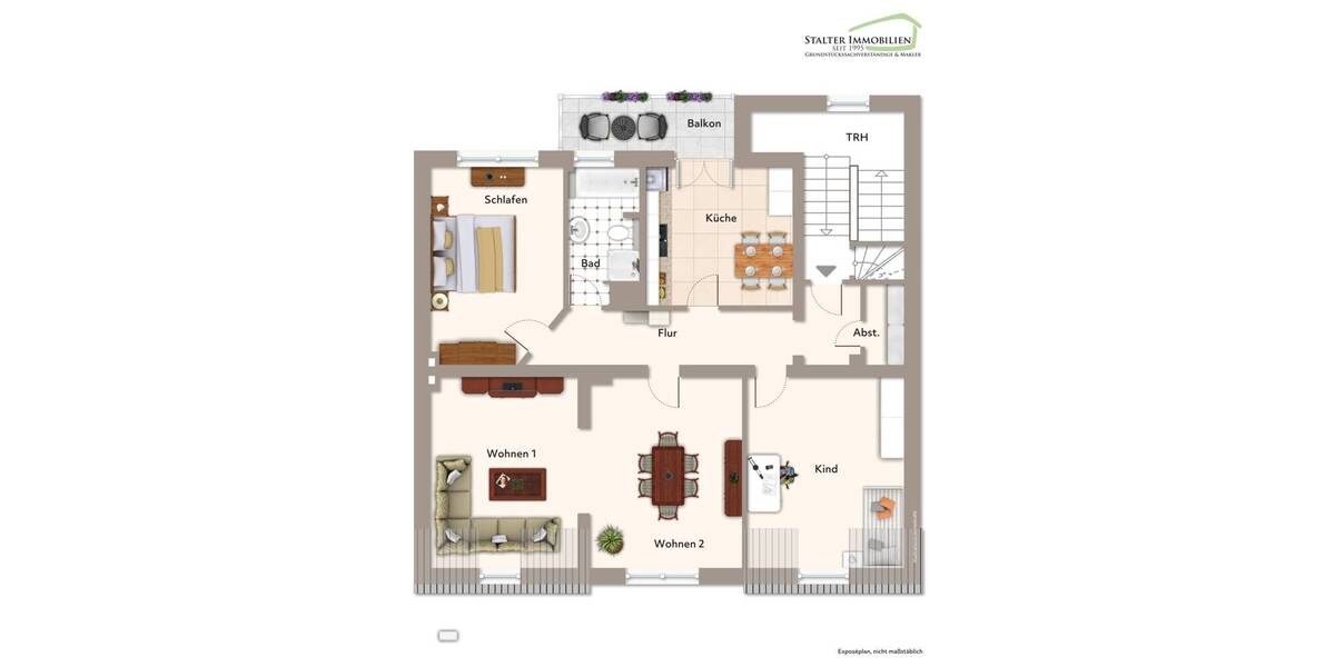 Etagenwohnung Hattingen - 3 Zimmer, 110 m&sup2;, 760&euro; | Angebot:26275710