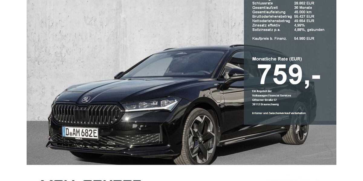 Skoda Superb 10.000 km 54.980 &euro; Düsseldorf 40549