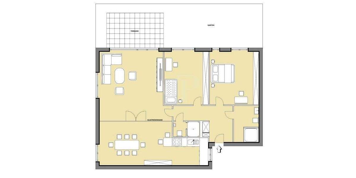 Gartenwohnung mit modernem Industrial-Style-Flair 3 zimmer