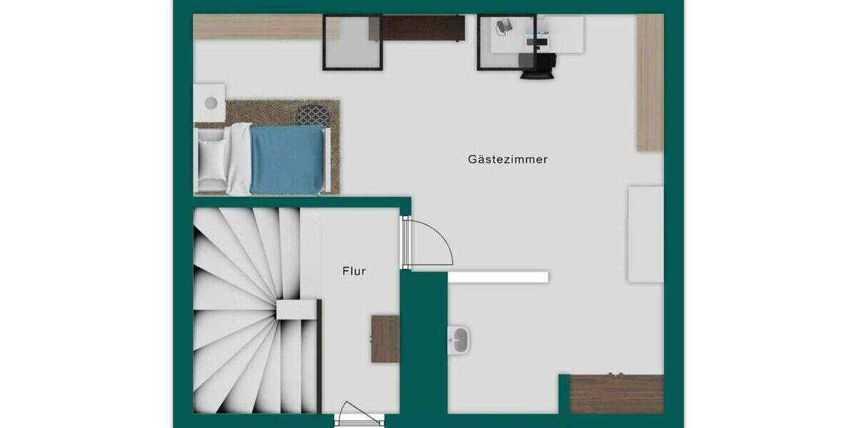 Reihenmittelhaus am Feldrand - großer Garten und Bezugsfrei 5 zimmer