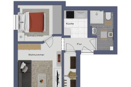 Barrierefreie 2-Zimmer Wohnung - Ideal für Rollstuhlnutzer! 2 zimmer