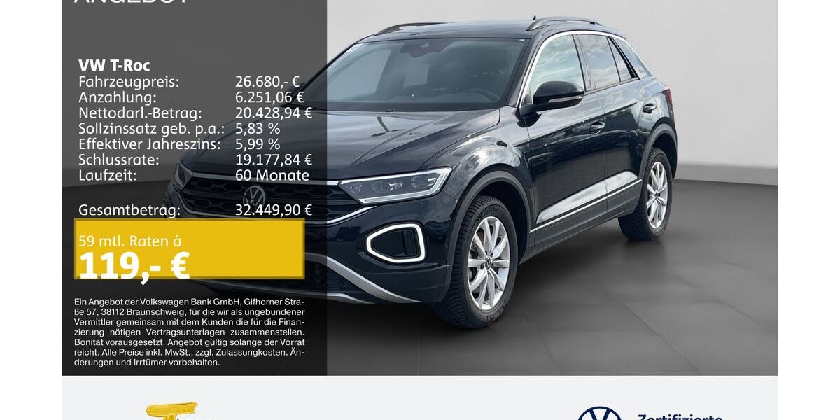 VW T-Roc 11.361 km 26.680 &euro; Remscheid 42897