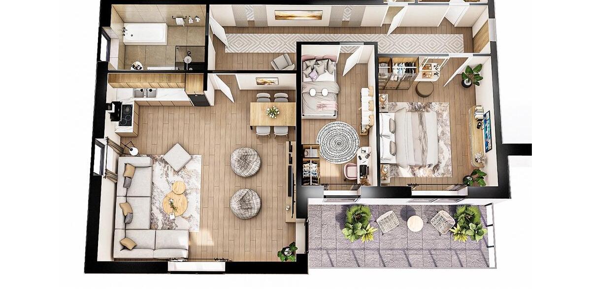 Etagenwohnung Hagen Hagen-Mitte - 3 Zimmer, 100 m&sup2;, 350.800&euro; | Angebot:26614308