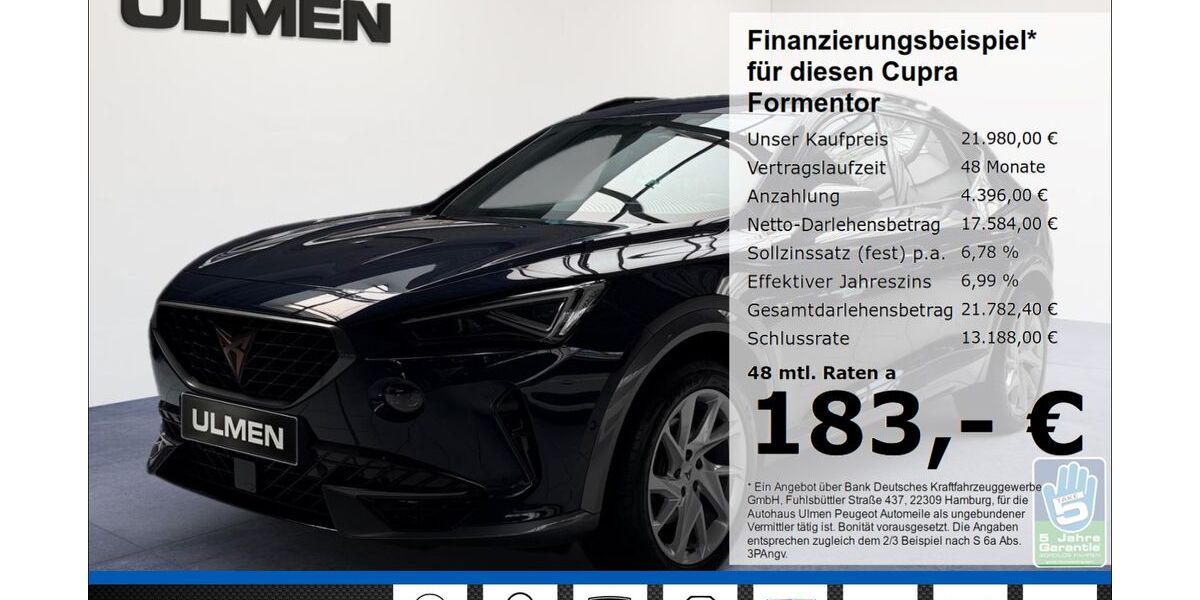 Cupra Formentor 62.810 km 21.980 &euro; Düsseldorf 40233