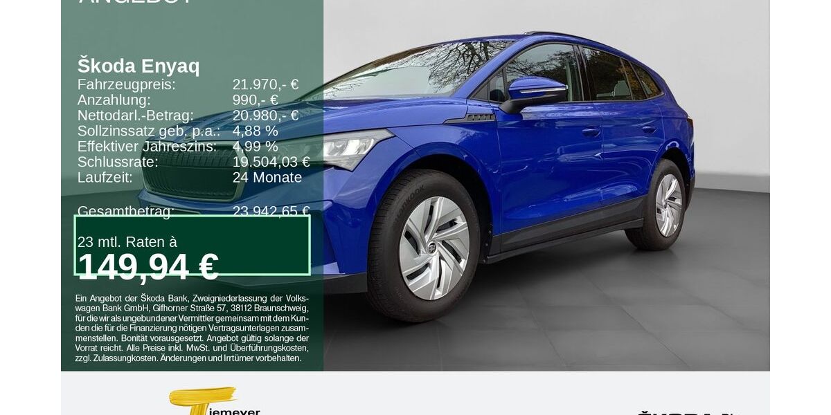 Skoda Enyaq 37.699 km 21.970 &euro; Remscheid 42857