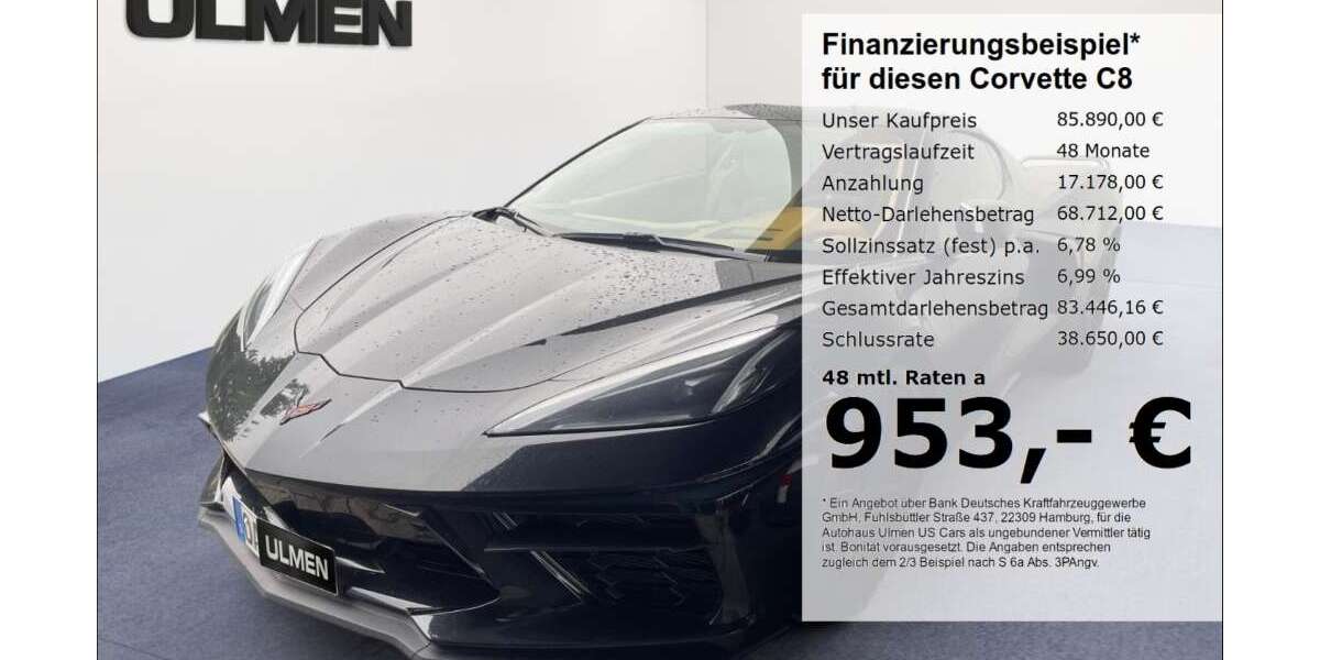 Corvette C8 31.982 km 85.890 € Düsseldorf 40231