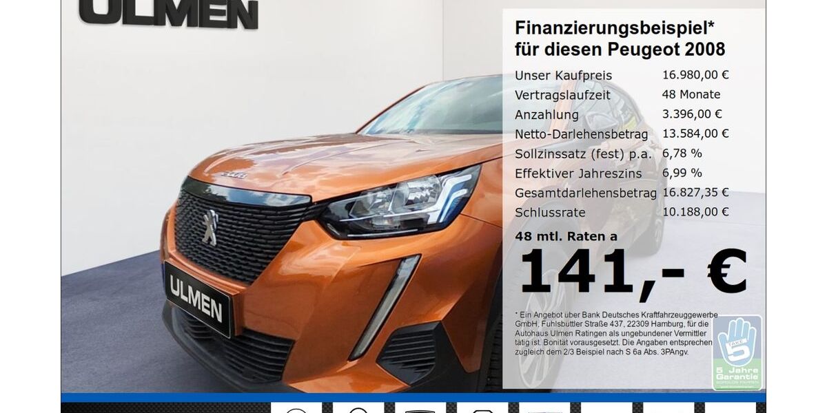 Peugeot 2008 20.520 km 16.980 &euro; Ratingen 40880