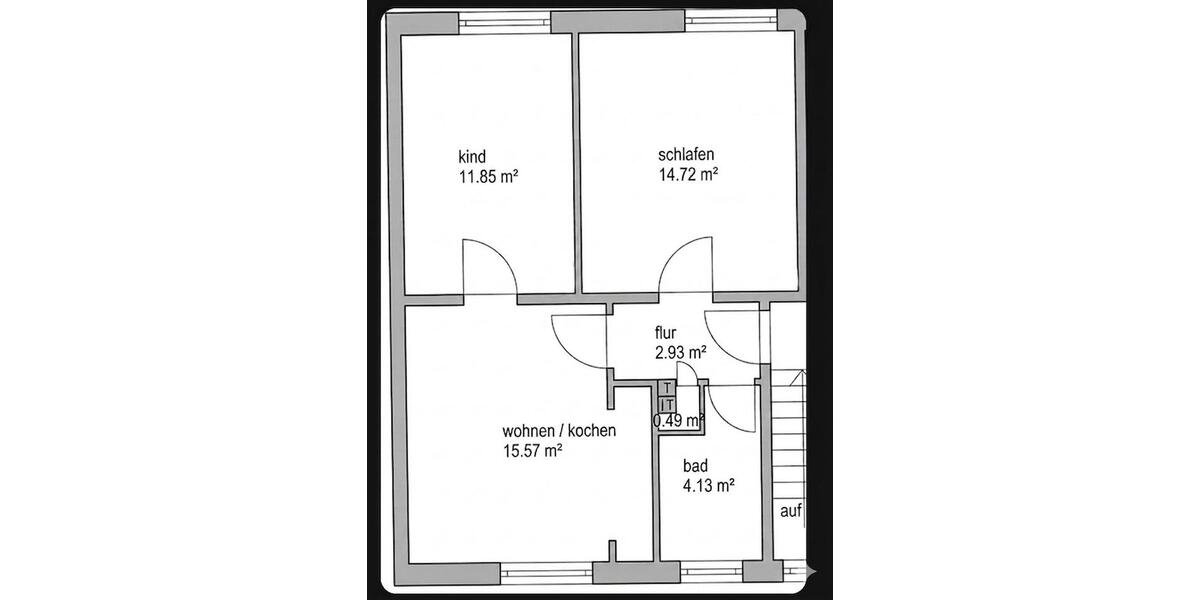 Etagenwohnung Remscheid - 3 Zimmer, 50 m&sup2;, 78.000&euro; | Angebot:26431711