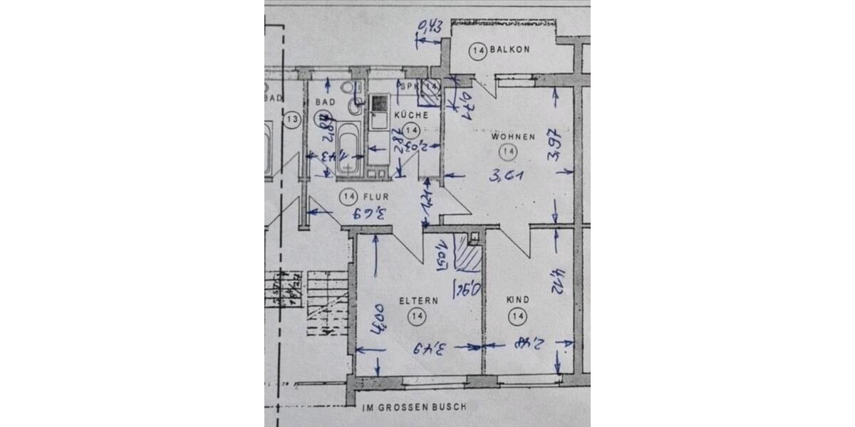 Hochparterre Bochum Bochum-Südwest - 3 Zimmer, 55 m&sup2;, 155.000&euro; | Angebot:24307620