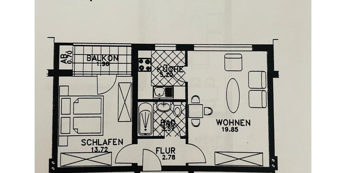 Etagenwohnung Erkrath - 2 Zimmer, 48 m&sup2;, 148.000&euro; | Angebot:26837763