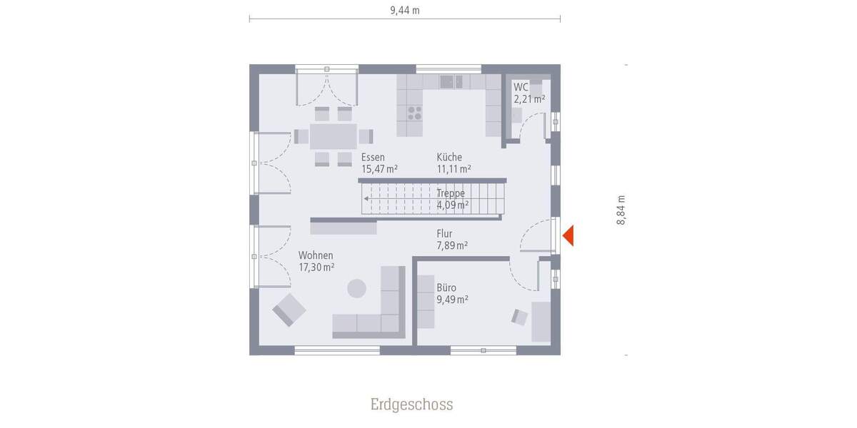 Schlüsselfertiges Haus mit Keller am Hang zum Verkauf! 7 zimmer
