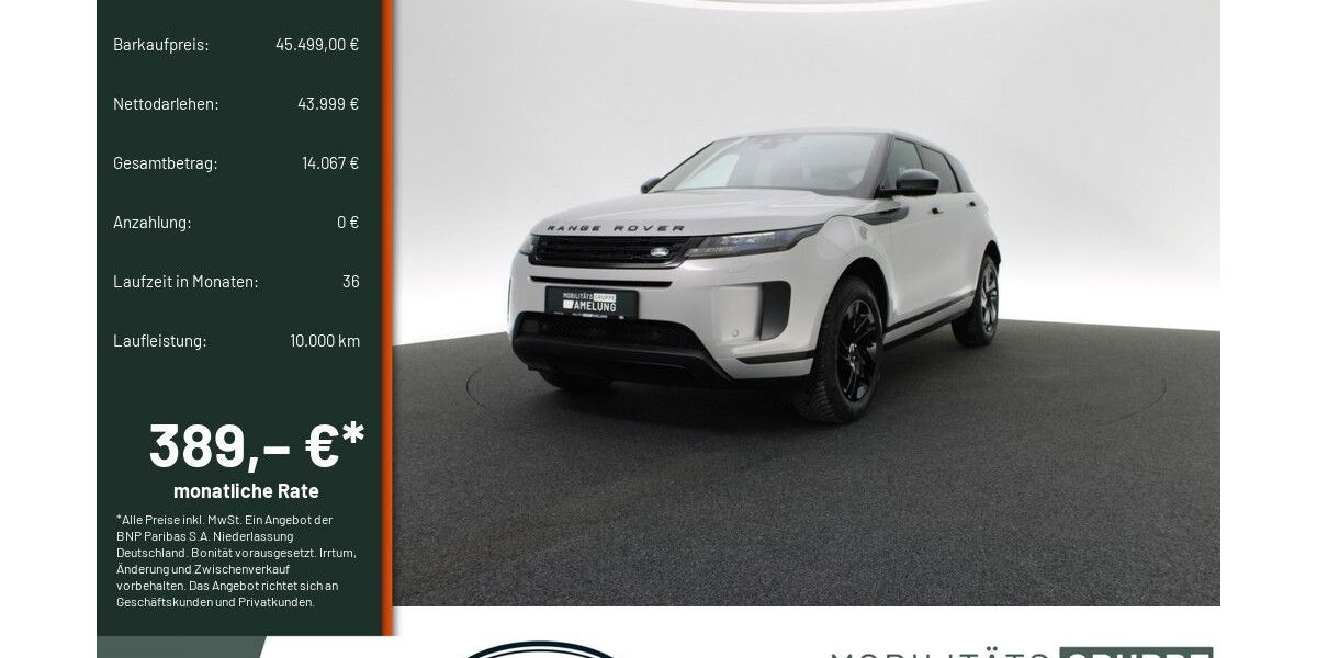 Land Rover Range Rover Evoque 11.500 km 42.990 &euro; Engelskirchen 51766
