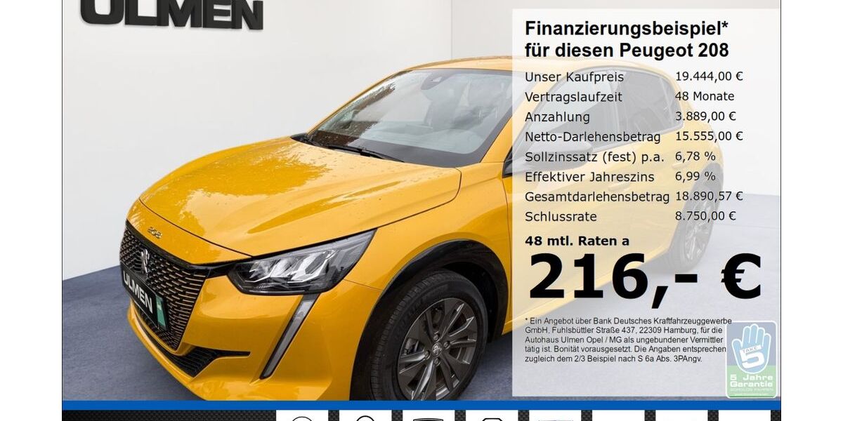 Peugeot 208 8.765 km 19.444 &euro; Düsseldorf 40231