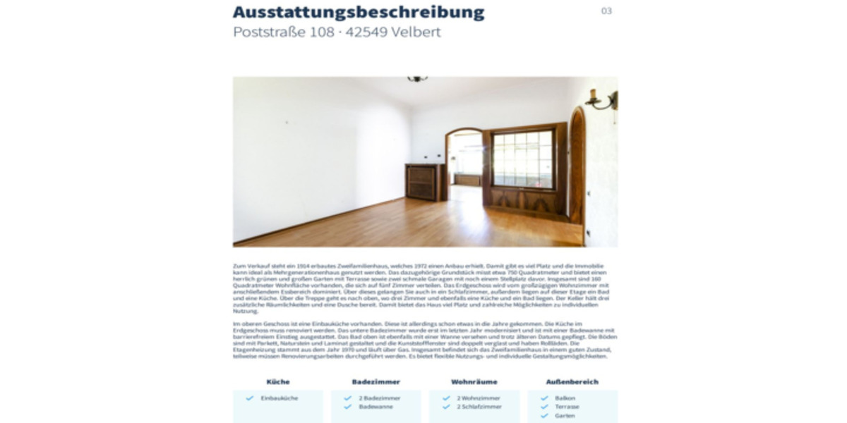 Zweifamilien Haus 6 zimmer