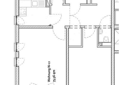 Wohnung Ennepetal - 2 Zimmer, 61 m&sup2;, 500&euro; | Angebot:26781376