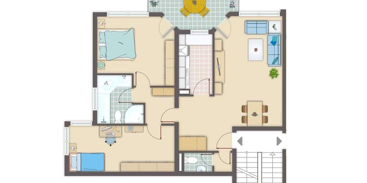 Helle und freundliche Wohnung mit Blick über Leichlingen und 2 Stellplätzen 3 zimmer