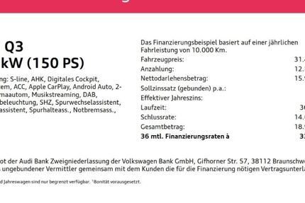 Audi Q3 66.151 km 31.490 &euro; Wuppertal 42109