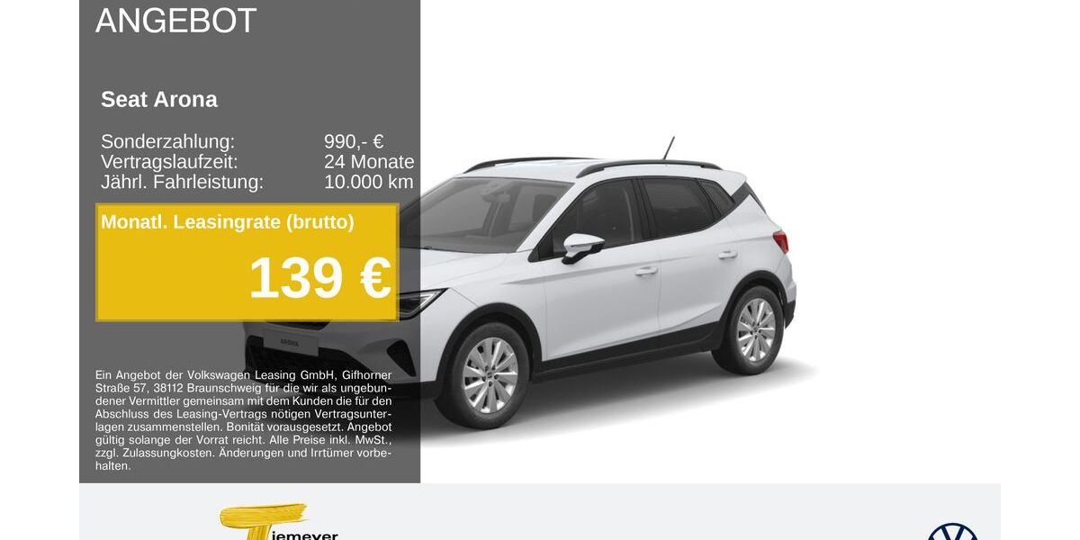 Seat Arona 18.843 km 21.850 &euro; Remscheid 42897