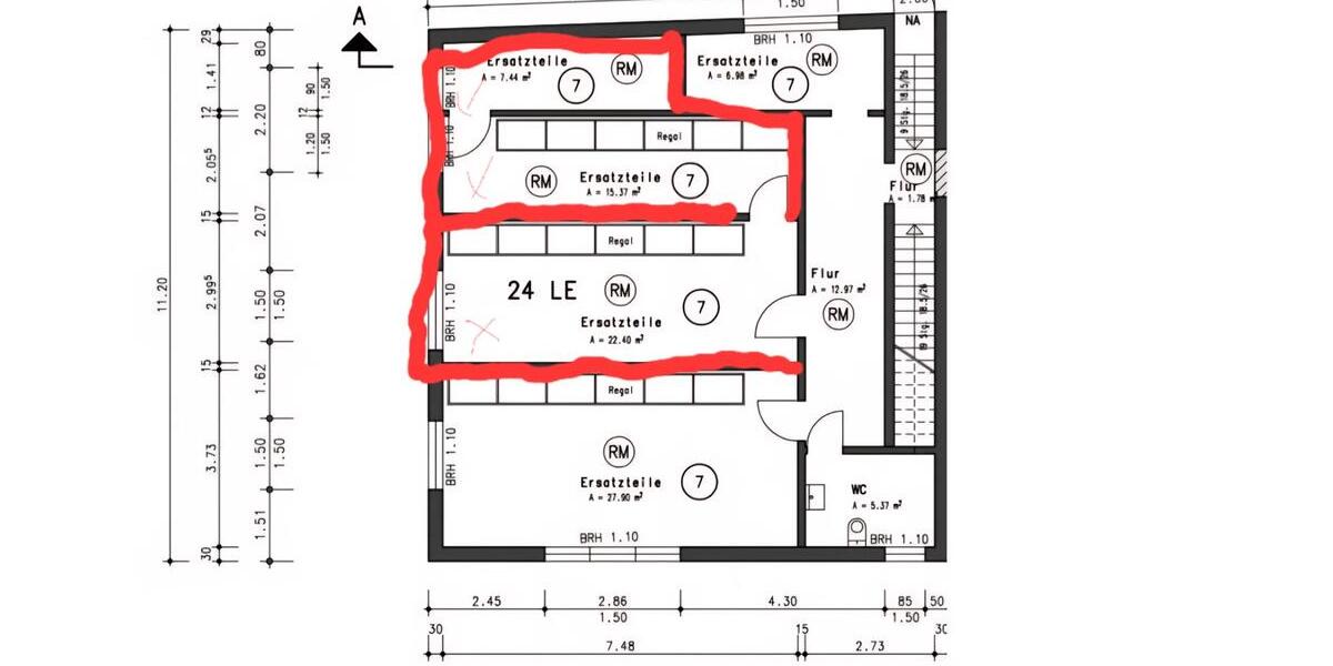 Lagerfläche, klein Werkstatt, Arbeitsraum in Schalksmühle zimmer