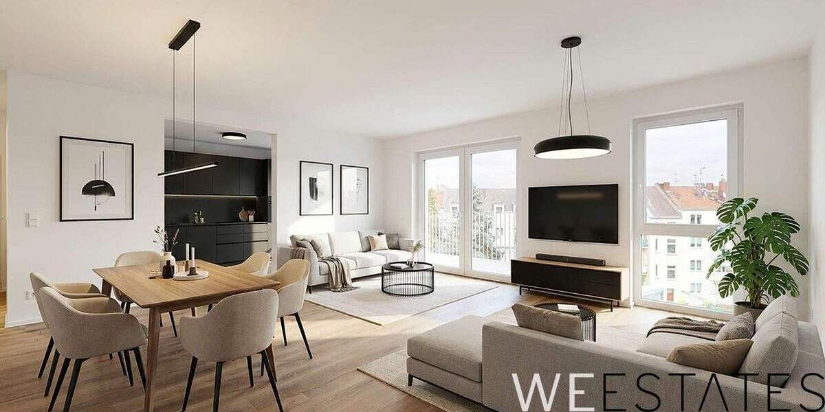 Etagenwohnung Düsseldorf Eller - 3 Zimmer, 107 m&sup2;, 1.890&euro; | Angebot:25739036