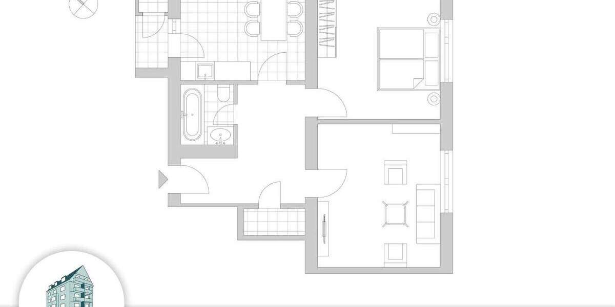 Gut geschnittene 2-Zimmer-Wohnung in gepflegtem Zustand 2 zimmer