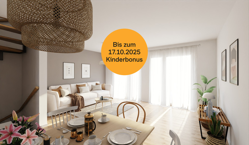 Terrasse und Dachterrasse im neugebauten Reihenmittelhaus für vollen Komfort 4 zimmer