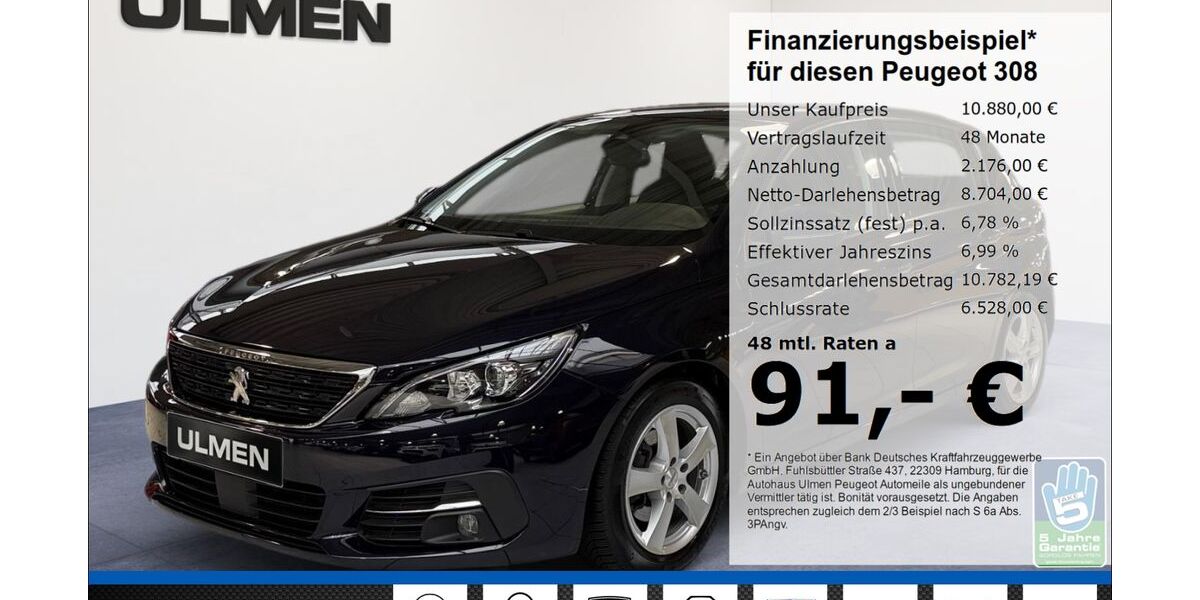 Peugeot 308 99.720 km 10.880 &euro; Düsseldorf 40233