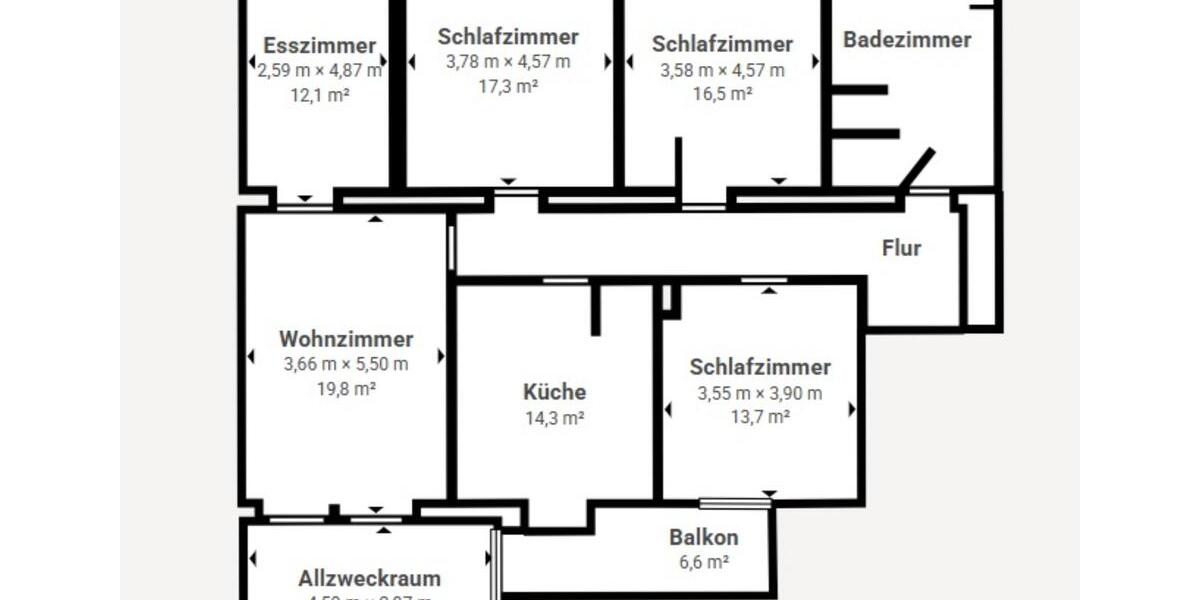 Erdgeschoßwohnung Wuppertal Gemarkung Langerfeld - 5.5 Zimmer, 125 m&sup2;, 874&euro; | Angebot:25751939