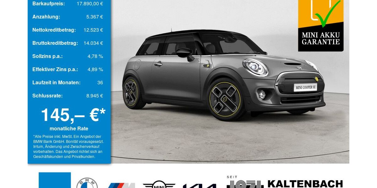 Mini Cooper SE 69.022 km 17.590 &euro; Remscheid 42897
