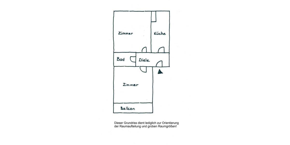 Etagenwohnung Düsseldorf Rath - 2 Zimmer, 51 m&sup2;, 500&euro; | Angebot:26886914