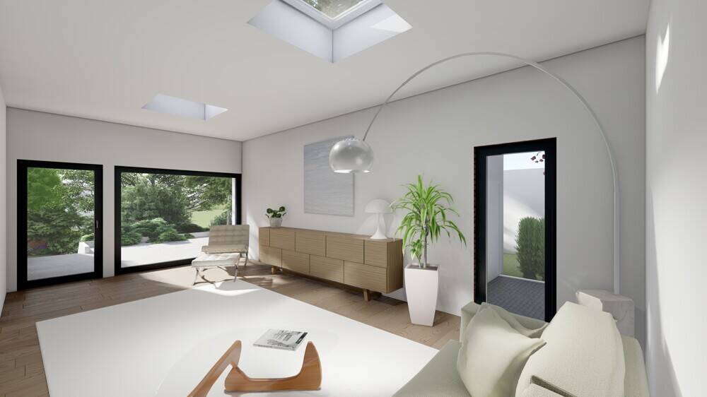 Exklusive Bauhausvilla in ruhiger Bestlage - moderner Luxusbungalow mit Garten und Garage - Villa Bensberg Bensberg | Angebot:25941077