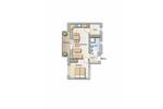 Etagenwohnung Bergisch Gladbach Refrath - 2 Zimmer, 51 m&sup2;, 308.000&euro; | Angebot:26879035