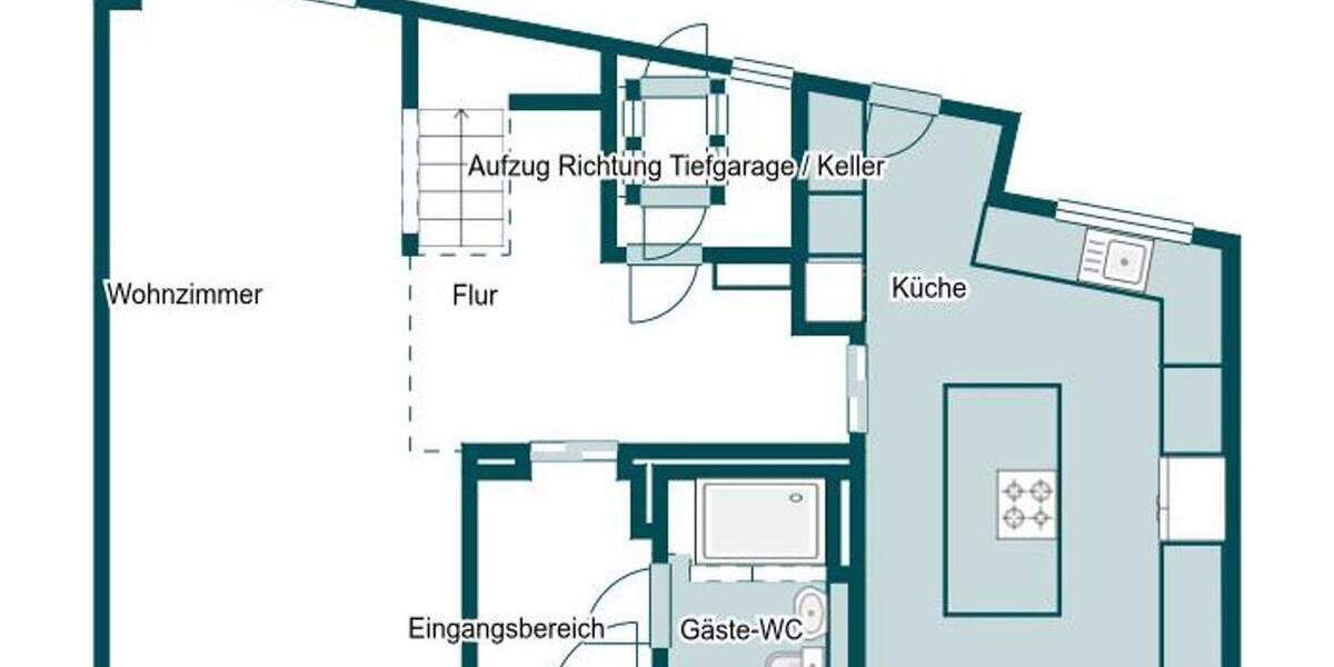 Elegantes Zuhause in Düsseldorf-Bilk mit 5 Tiefgaragenstellplätzen, und grünem Blick in den Park 4 zimmer
