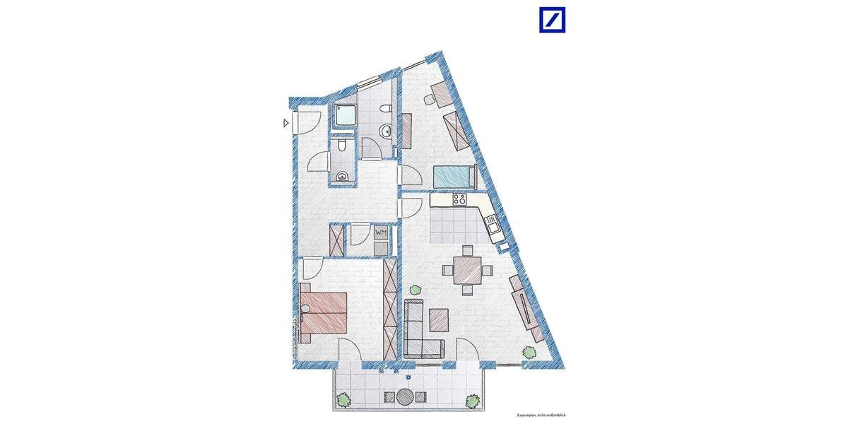 Etagenwohnung Leverkusen Schlebusch - 3 Zimmer, 90 m&sup2;, 398.000&euro; | Angebot:25779664