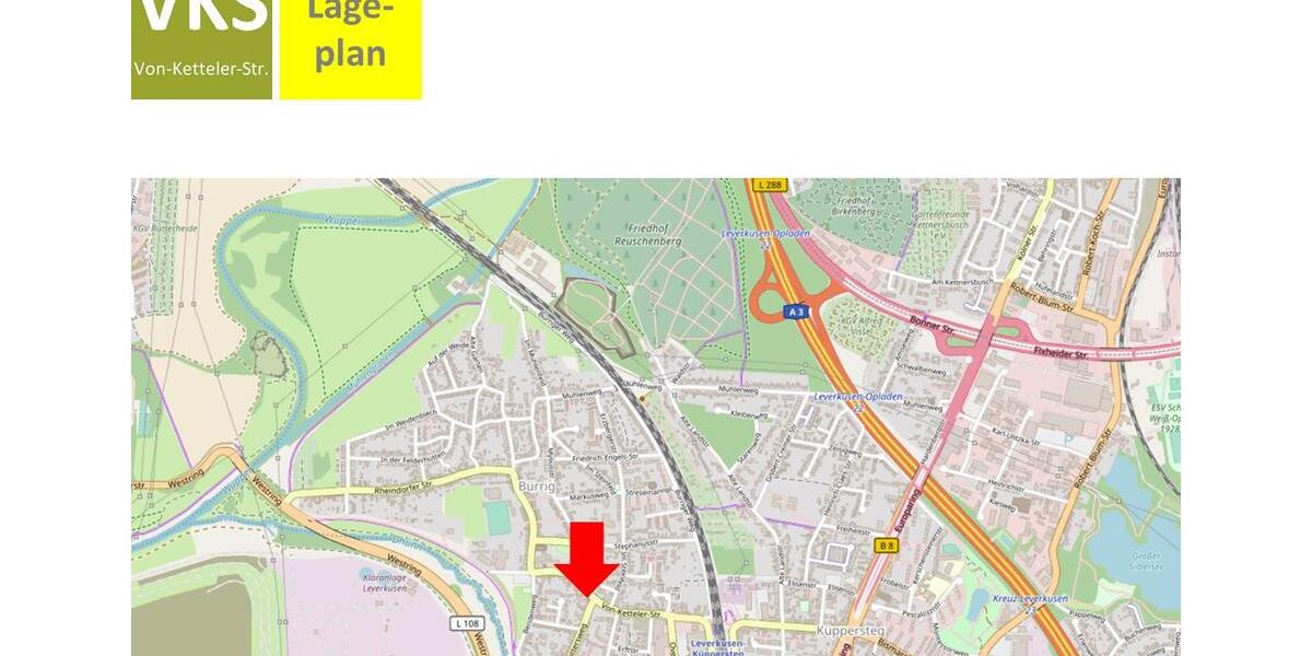 Etagenwohnung Leverkusen Bürrig - 2 Zimmer, 72 m&sup2;, 990&euro; | Angebot:25750083