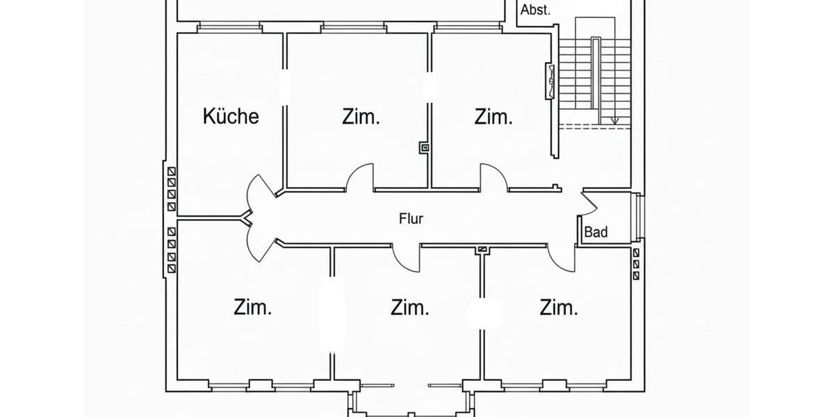 Großzügige 45-Zimmer-Wohnung in zentraler Lage von Gevelsberg 5 zimmer