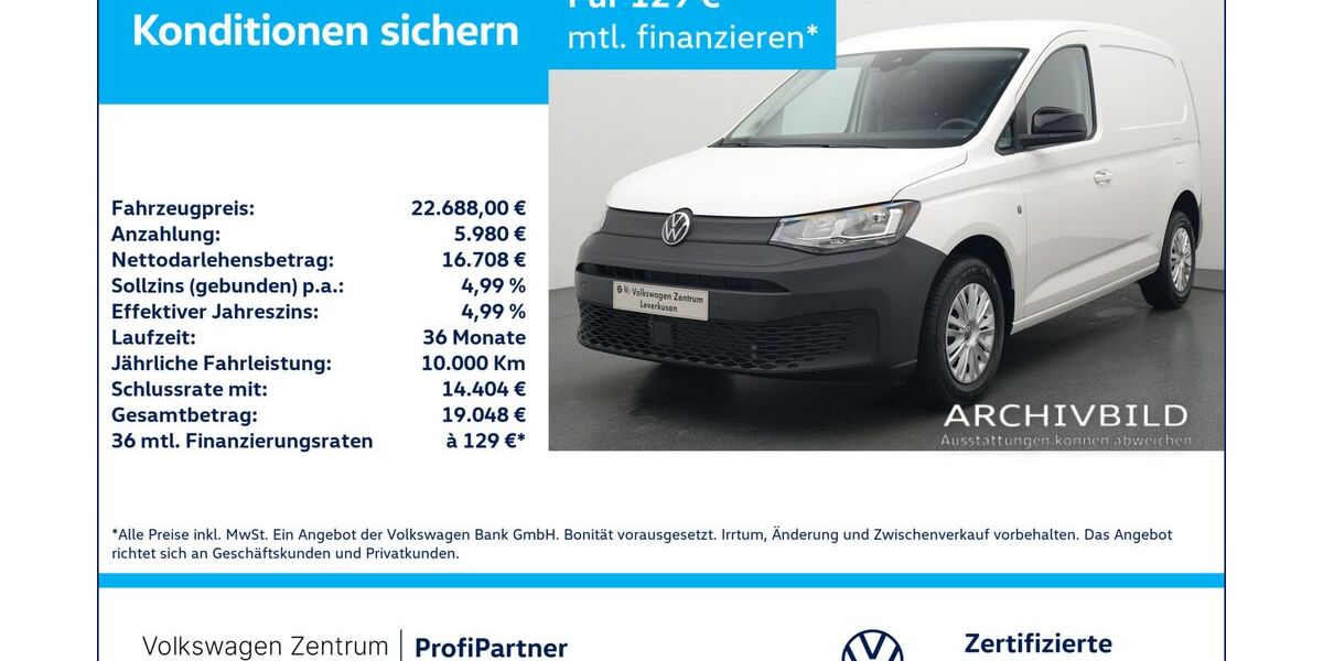 VW Caddy 19.412 km 22.688 &euro; Leverkusen 51379