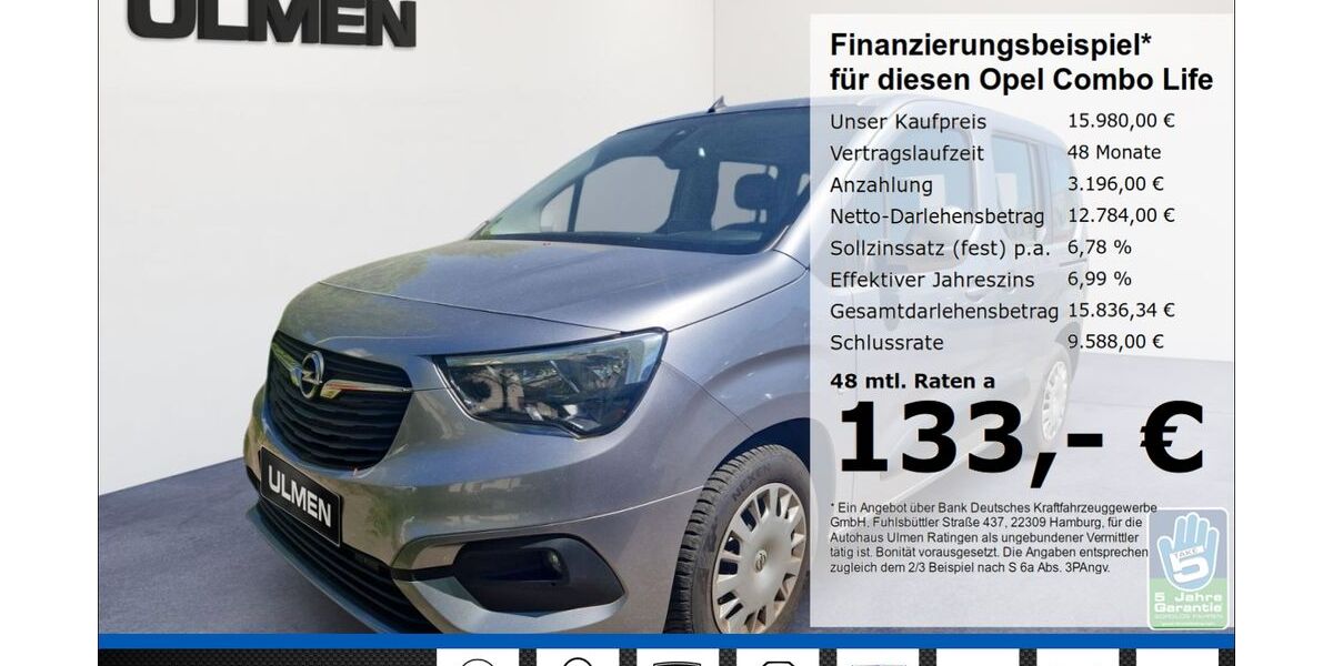 Opel Combo Life 73.395 km 15.444 &euro; Ratingen 40880