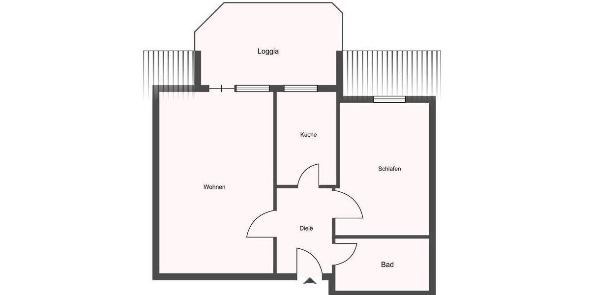 Etagenwohnung Hagen Hochschulviertel - 2 Zimmer, 60 m&sup2;, 132.000&euro; | Angebot:24918091