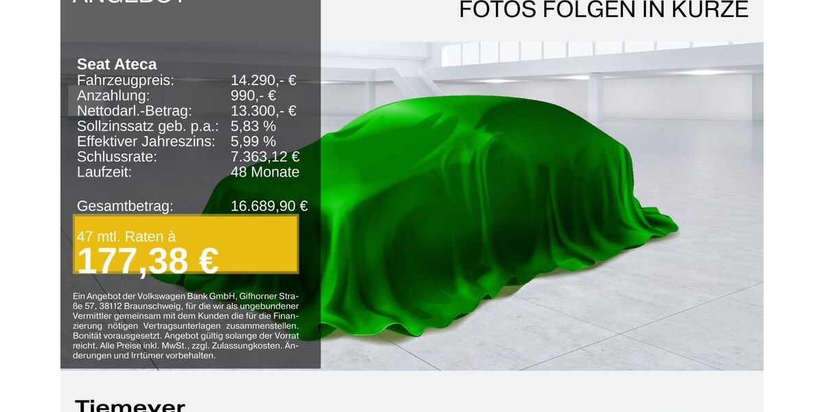 Seat Ateca 107.843 km 14.290 &euro; Remscheid 42857