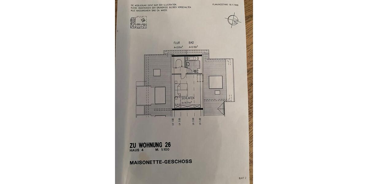 Etagenwohnung Monheim am Rhein - 4 Zimmer, 95 m&sup2;, 275.000&euro; | Angebot:26252279
