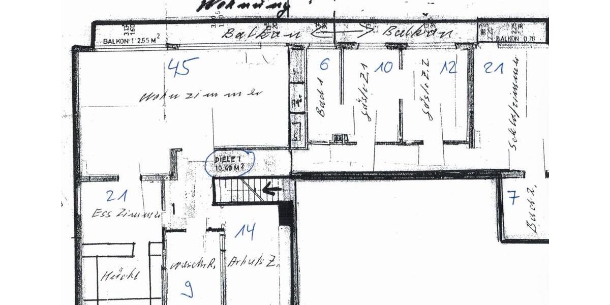 Etagenwohnung Bochum Bochum-Südwest - 6 Zimmer, 200 m&sup2;, 1.900&euro; | Angebot:25164090