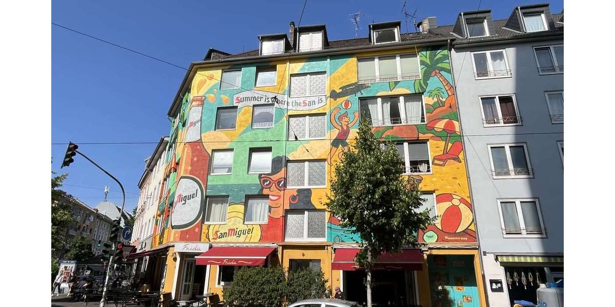 Etagenwohnung Düsseldorf Unterbilk - 1 Zimmer, 36 m&sup2;, 135.000&euro; | Angebot:26503972