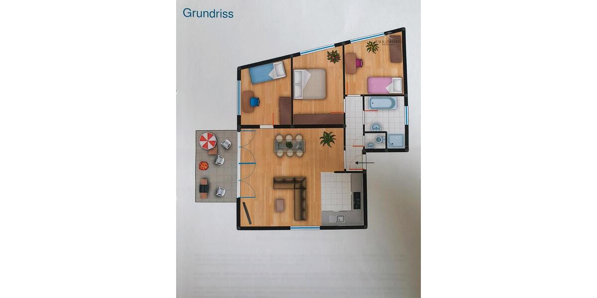 Etagenwohnung Remscheid Lüttringhausen - 4 Zimmer, 80 m&sup2;, 220.000&euro; | Angebot:27425681