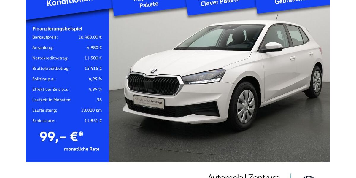 Skoda Fabia 13.426 km 16.480 &euro; Leverkusen 51379