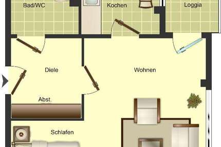 Wohnung zum Mieten in Solingen 210,16 € 43 m² 1 zimmer