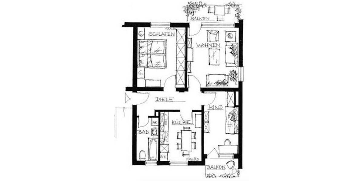 Etagenwohnung Ennepetal Voerde - 3 Zimmer, 69 m&sup2;, 149.500&euro; | Angebot:26789138