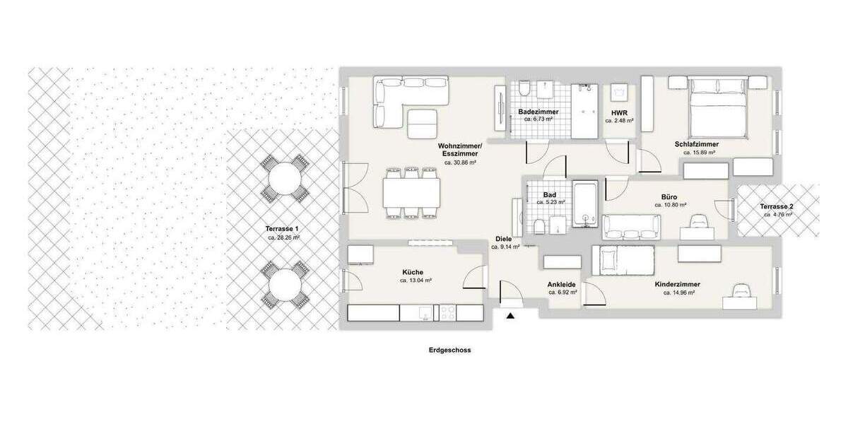 Neubau - Erstbezug: Moderne 4-Zimmerwohnung mit Garten in Düsseldorf Eller! 4 zimmer